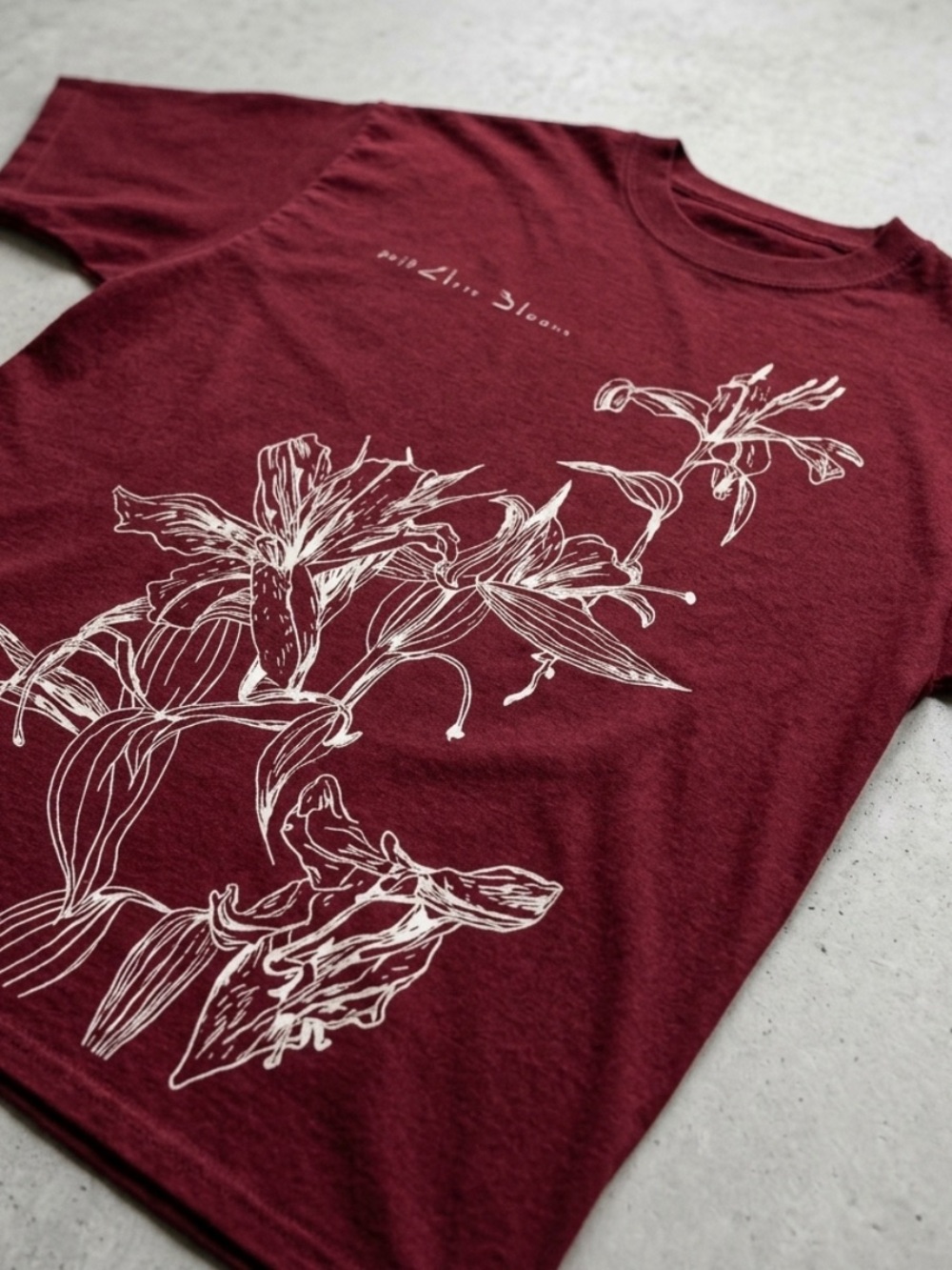 Floral Graphic T-Shirt - Cherry Red Vintage Y2K Classic